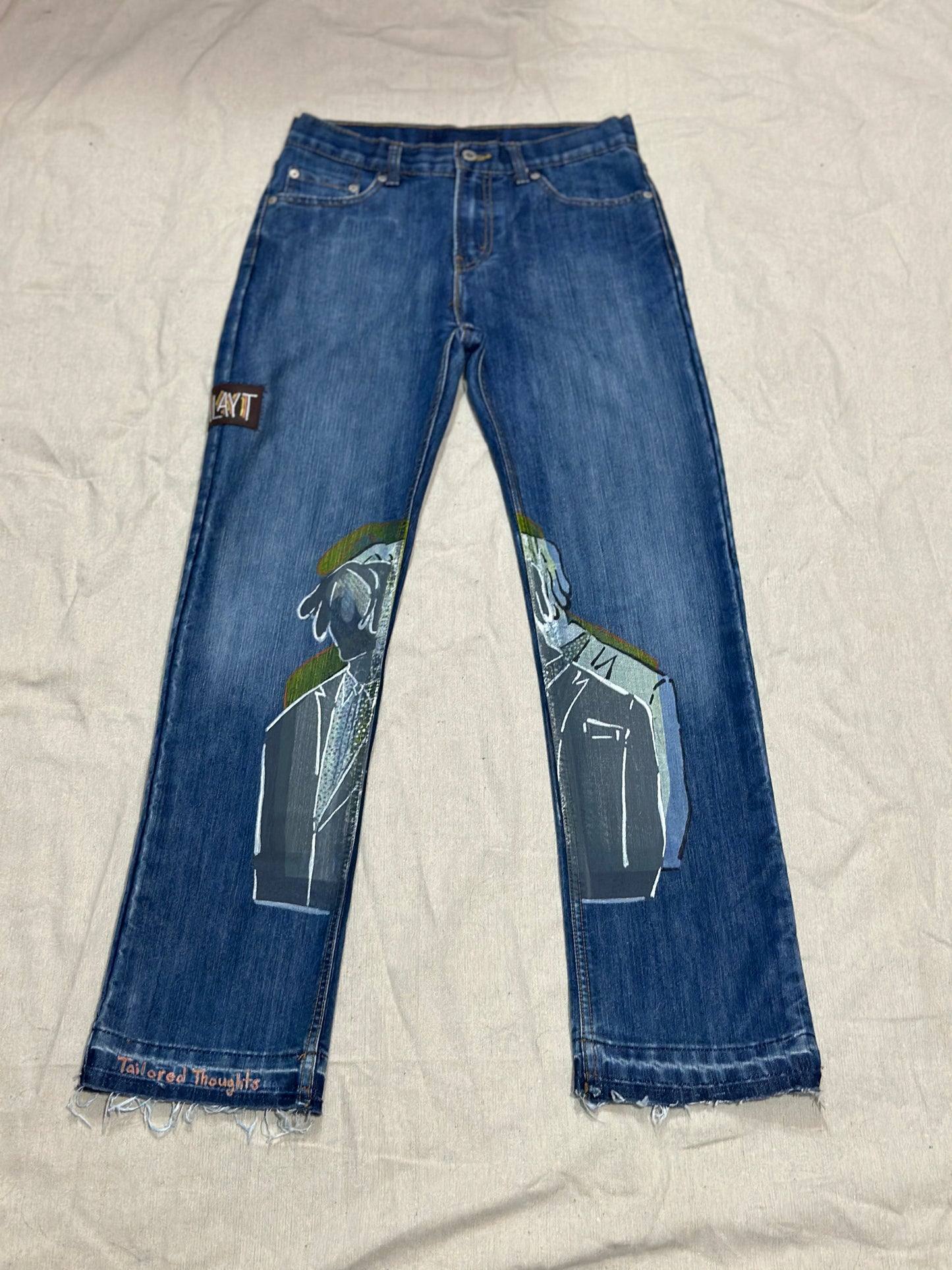 Tailored Thoughts - TMBTB Cross-Leg Denim