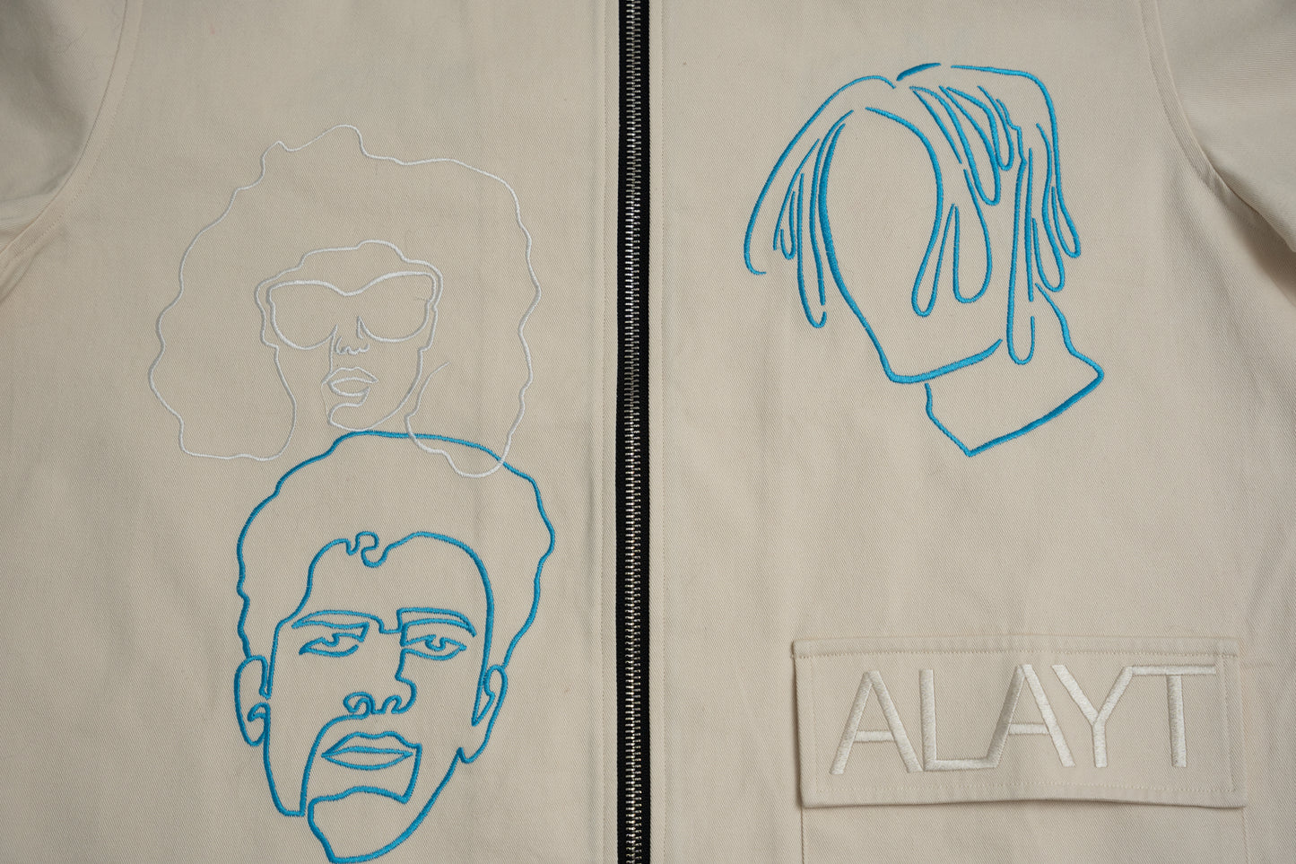 3-Headed Double Zip Shirt - Cream