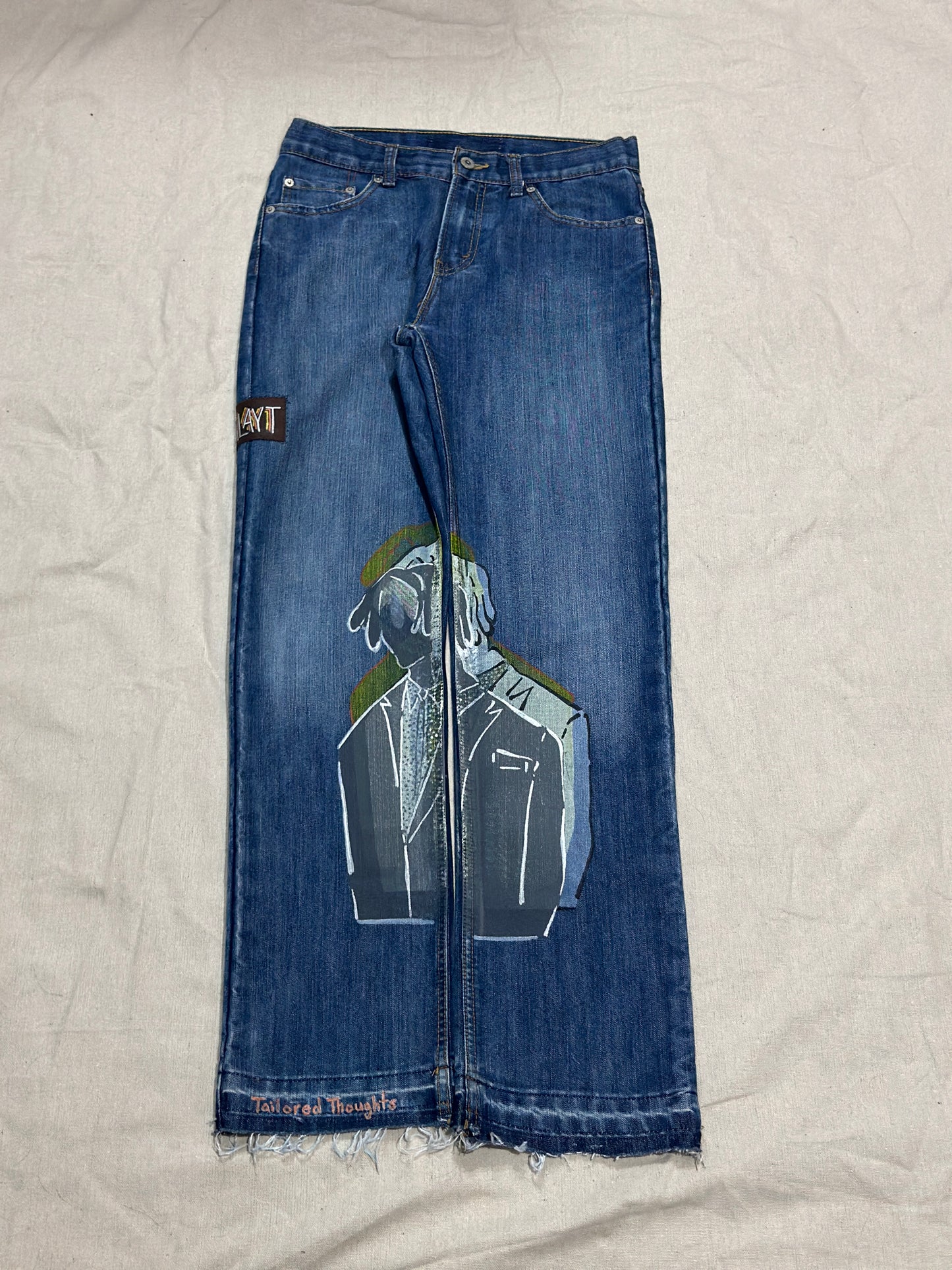 Tailored Thoughts - TMBTB Cross-Leg Denim