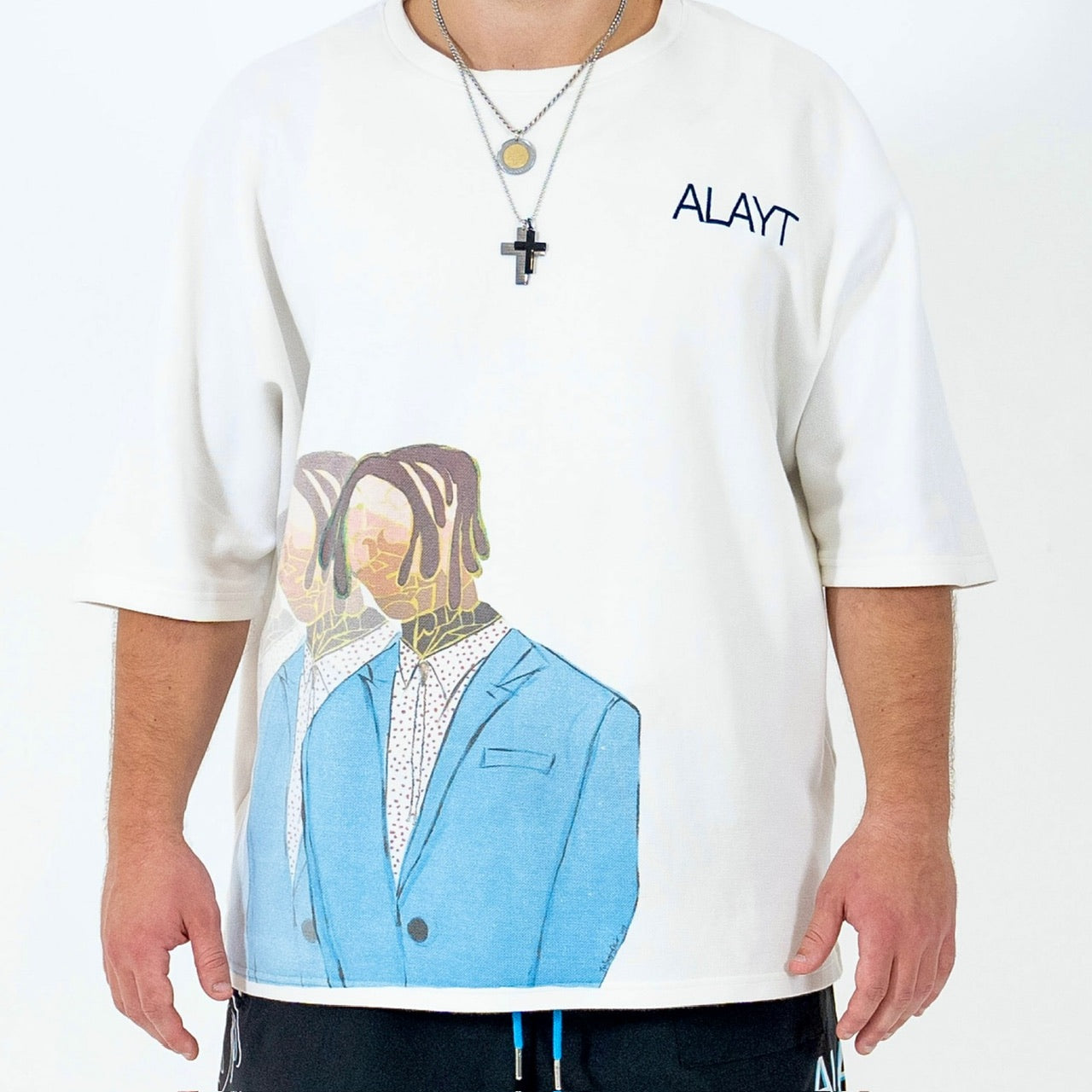 “TMBTB” - Oversized Luxe Tee (Off White)