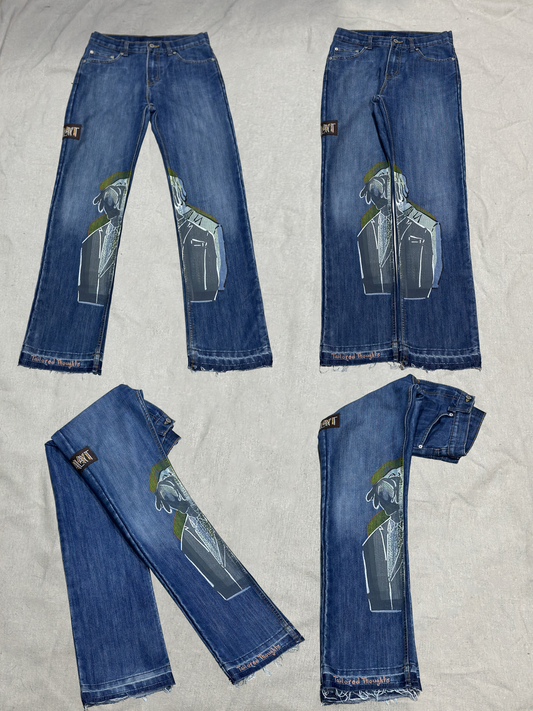 Tailored Thoughts - TMBTB Cross-Leg Denim
